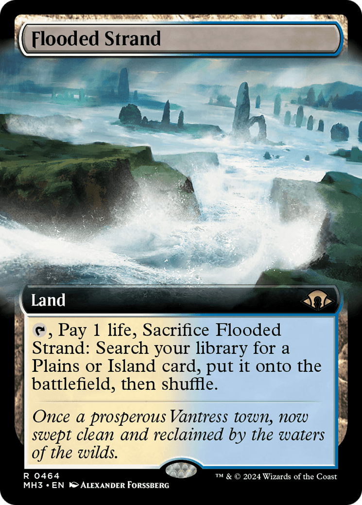 Flooded Strand (Extended Art) [Modern Horizons 3] MTG Single Magic: The Gathering  | Multizone: Comics And Games