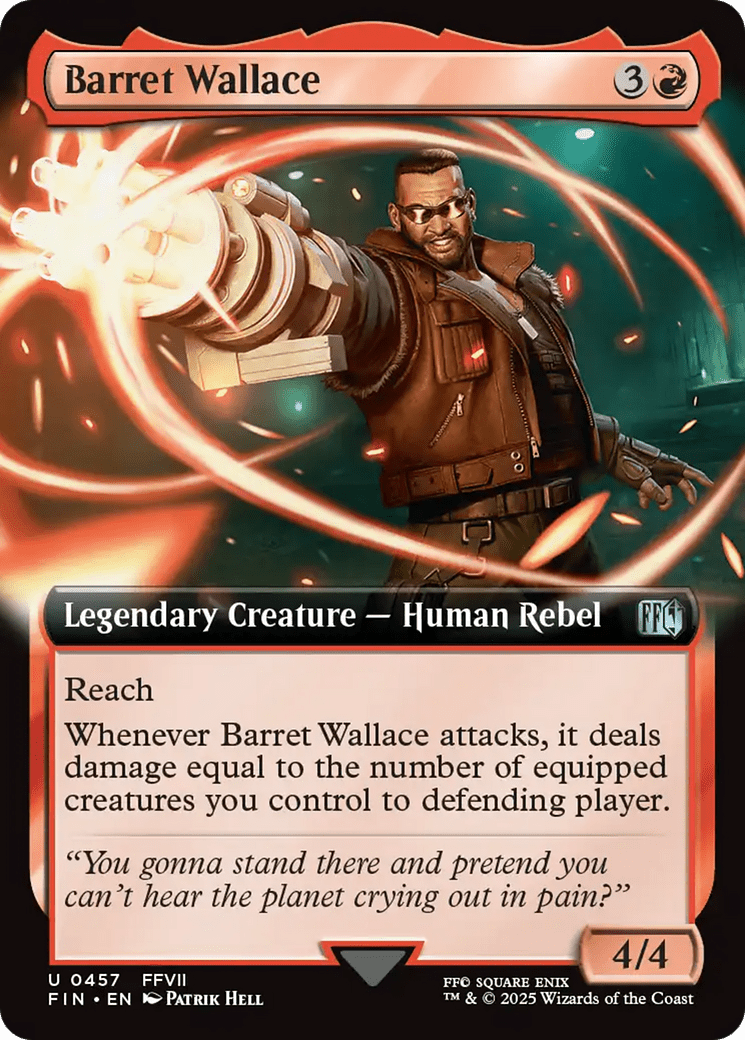 Barret Wallace (Extended Art) [FINAL FANTASY] MTG Single Magic: The Gathering  | Multizone: Comics And Games