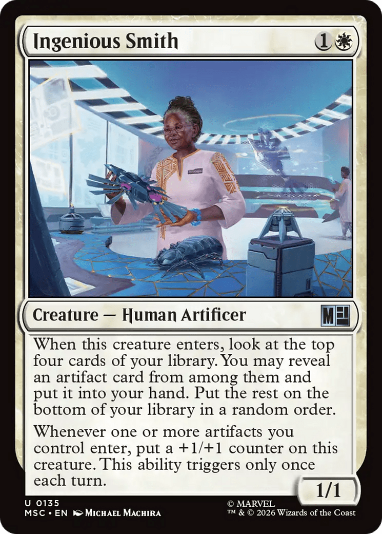 Ingenious Smith (Surge Foil) [Marvel Super Heroes Commander] MTG Single Magic: The Gathering  | Multizone: Comics And Games