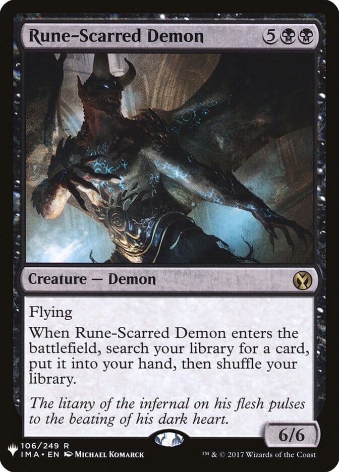 Rune-Scarred Demon [Mystery Booster] MTG Single Magic: The Gathering  | Multizone: Comics And Games