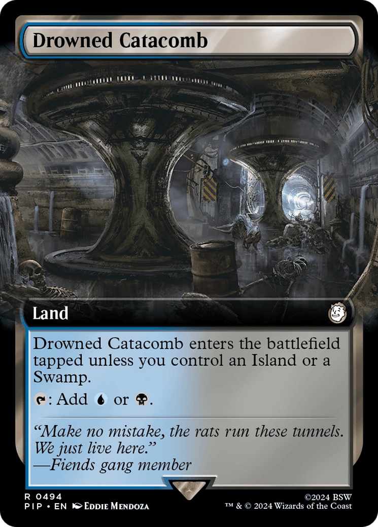 Drowned Catacomb (Extended Art) [Fallout] MTG Single Magic: The Gathering  | Multizone: Comics And Games