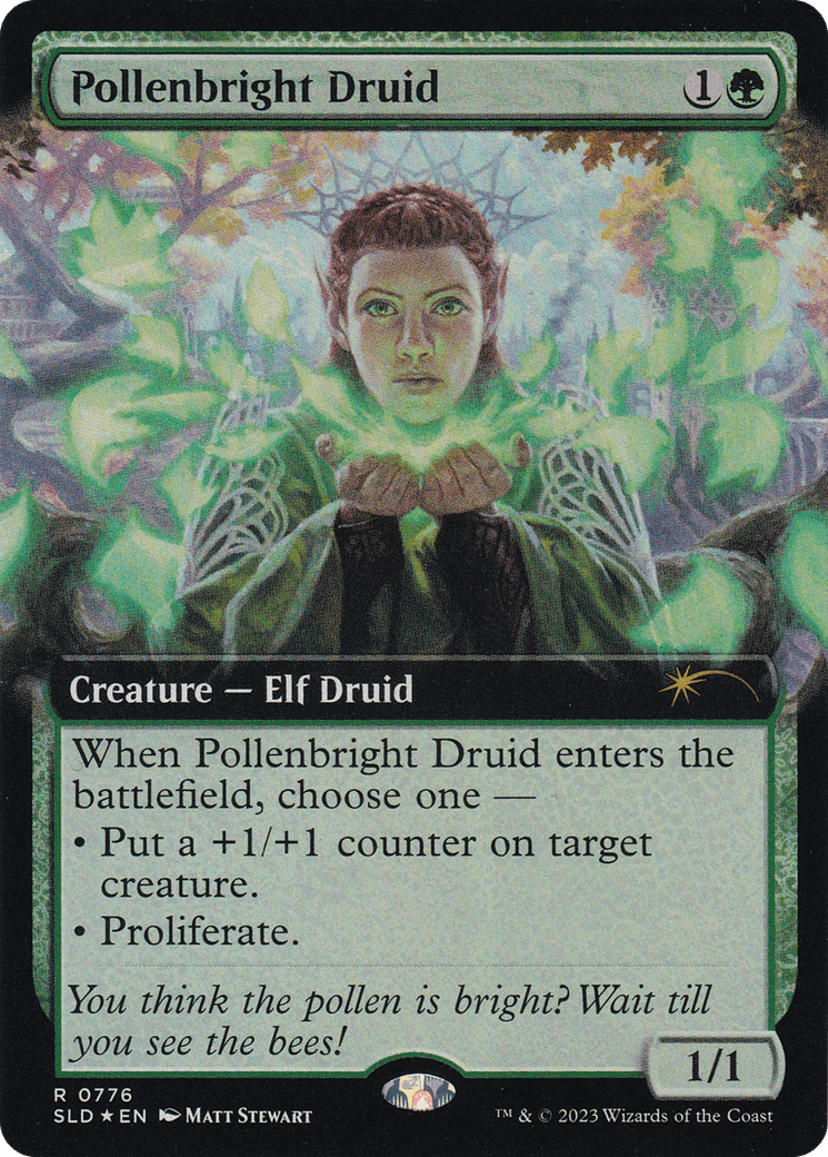 Pollenbright Druid (Extended Art) [Secret Lair Drop Series] MTG Single Magic: The Gathering  | Multizone: Comics And Games