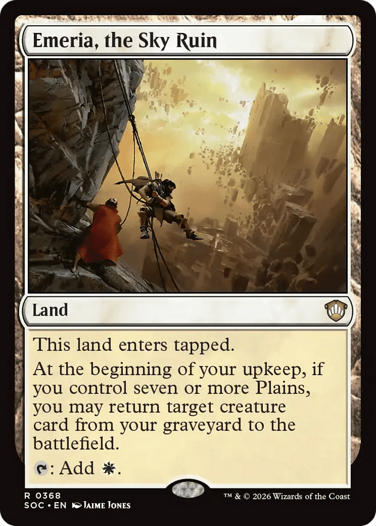 Emeria, the Sky Ruin [Secrets of Strixhaven Commander] MTG Single Magic: The Gathering  | Multizone: Comics And Games