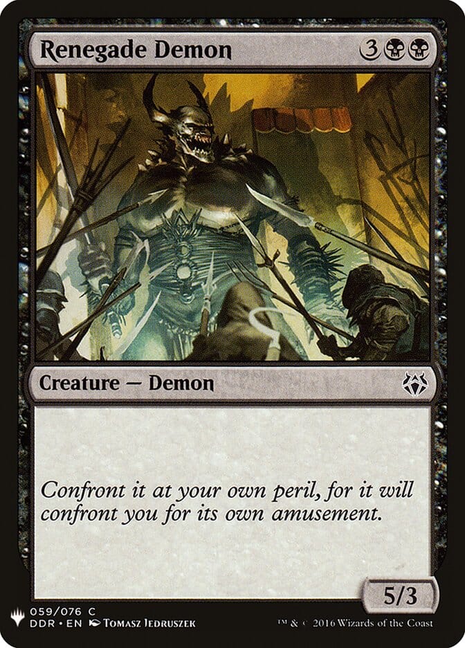 Renegade Demon [Mystery Booster] MTG Single Magic: The Gathering  | Multizone: Comics And Games