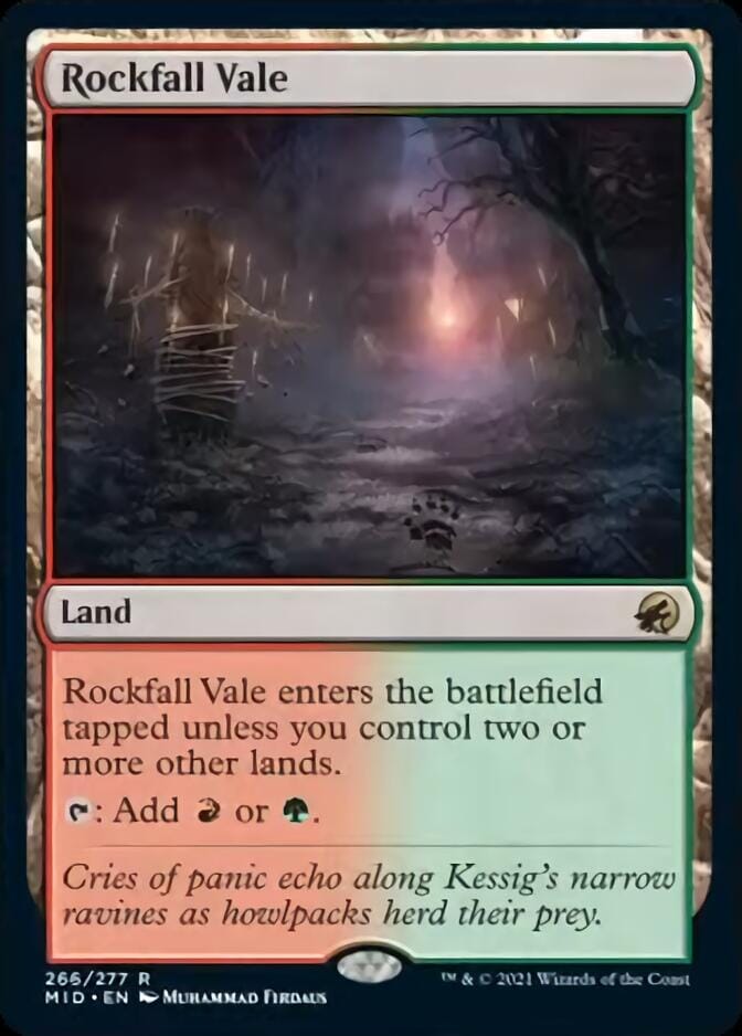 Rockfall Vale [Innistrad: Midnight Hunt] MTG Single Magic: The Gathering  | Multizone: Comics And Games