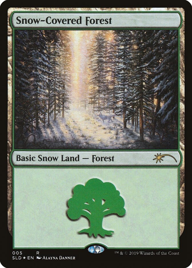 Snow-Covered Forest (005) [Secret Lair Drop Series] MTG Single Magic: The Gathering  | Multizone: Comics And Games