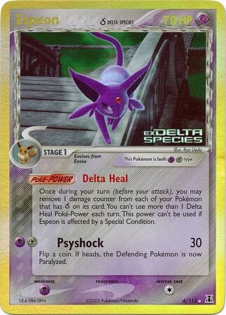 Espeon (4/113) (Delta Species) (Stamped) [EX: Delta Species] Pokemon Single Pokémon  | Multizone: Comics And Games