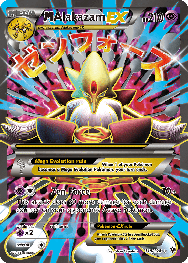 M Alakazam EX (118/124) [XY: Fates Collide] Pokemon Single Pokémon  | Multizone: Comics And Games