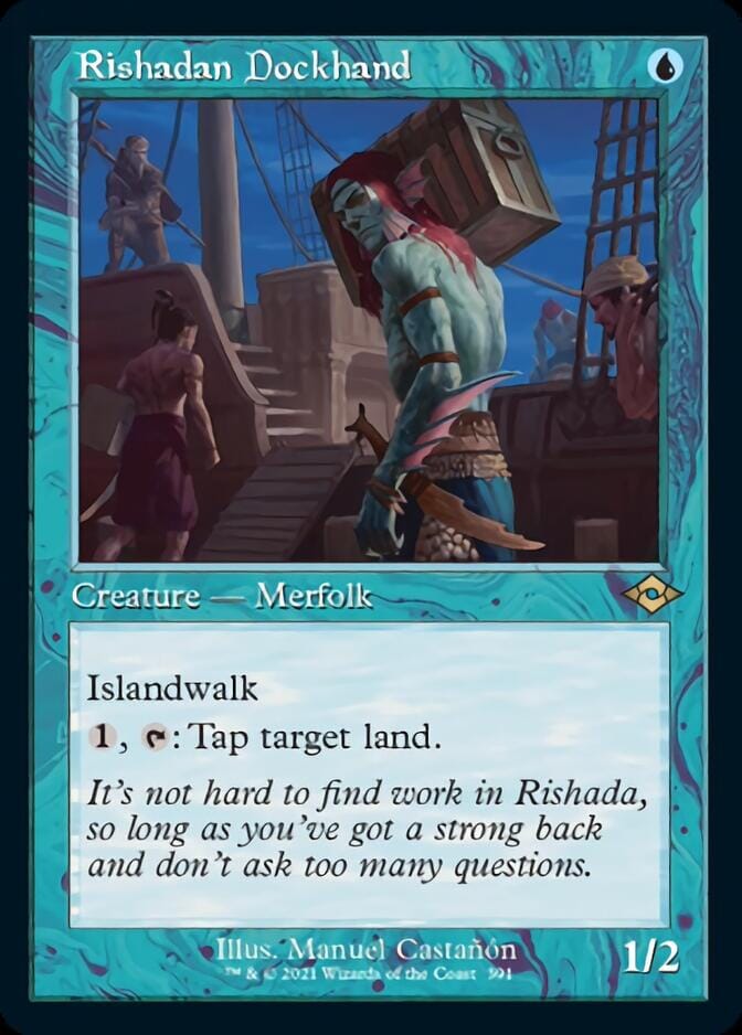 Rishadan Dockhand (Retro Foil Etched) [Modern Horizons 2] MTG Single Magic: The Gathering  | Multizone: Comics And Games