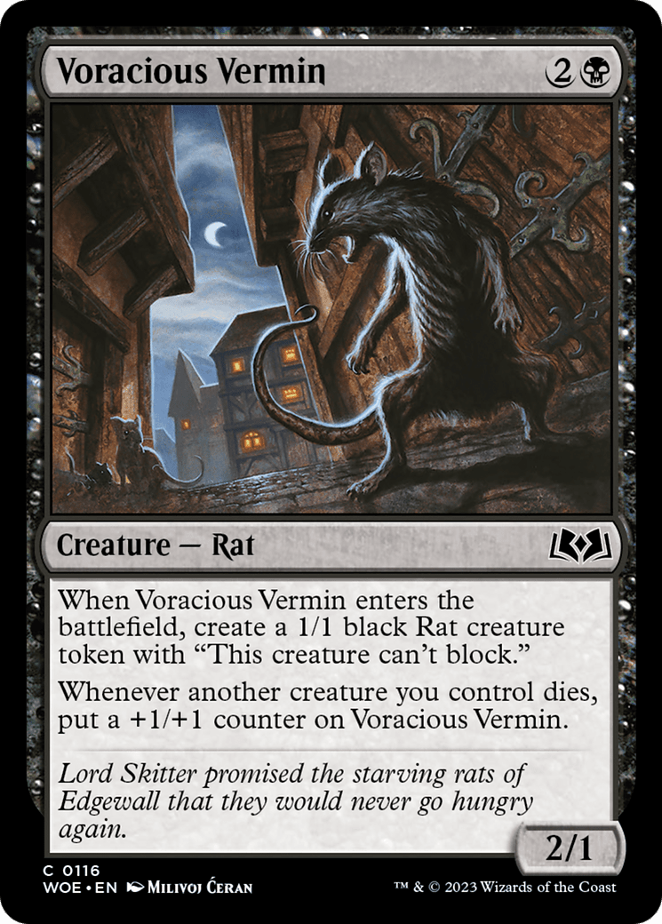 Voracious Vermin [Wilds of Eldraine] MTG Single Magic: The Gathering  | Multizone: Comics And Games