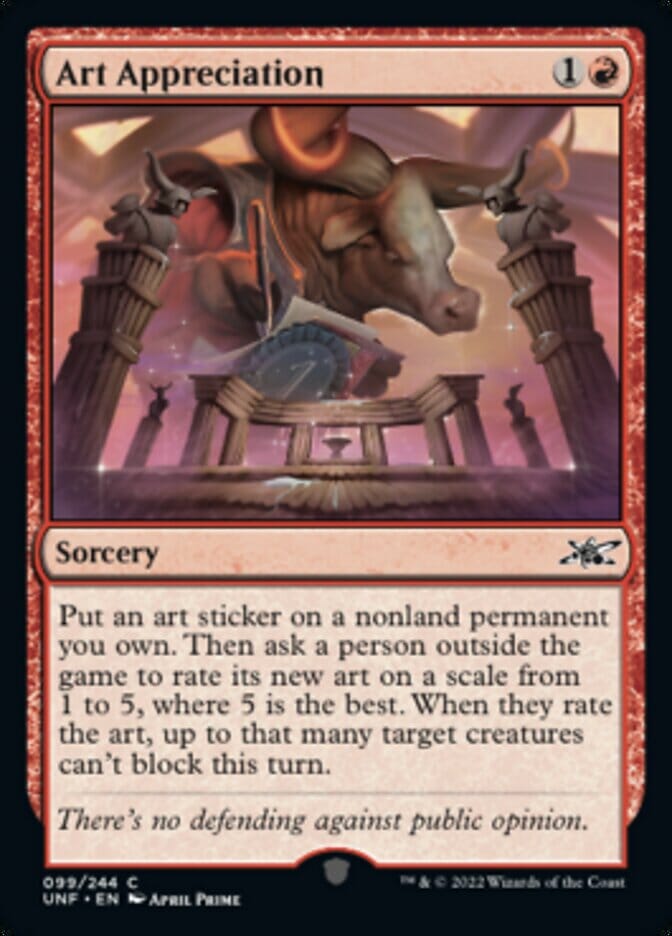 Art Appreciation [Unfinity] MTG Single Magic: The Gathering  | Multizone: Comics And Games