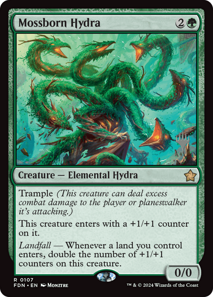 Mossborn Hydra [Lorwyn Eclipsed Promos] MTG Single Magic: The Gathering  | Multizone: Comics And Games