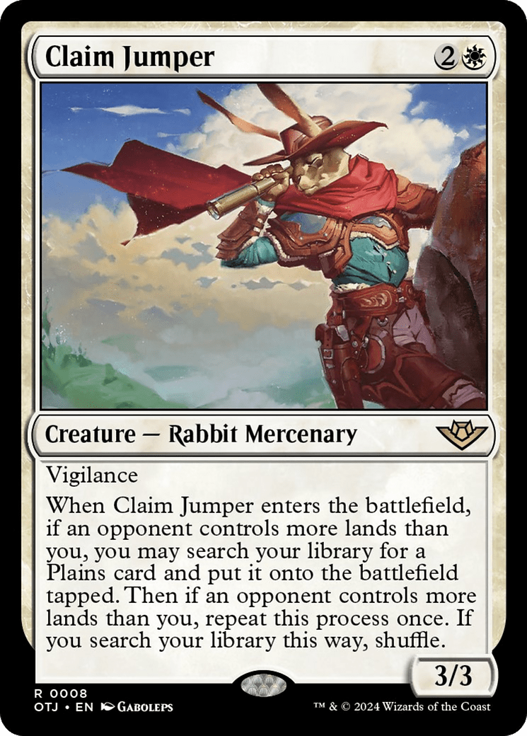 Claim Jumper [Outlaws of Thunder Junction] MTG Single Magic: The Gathering  | Multizone: Comics And Games