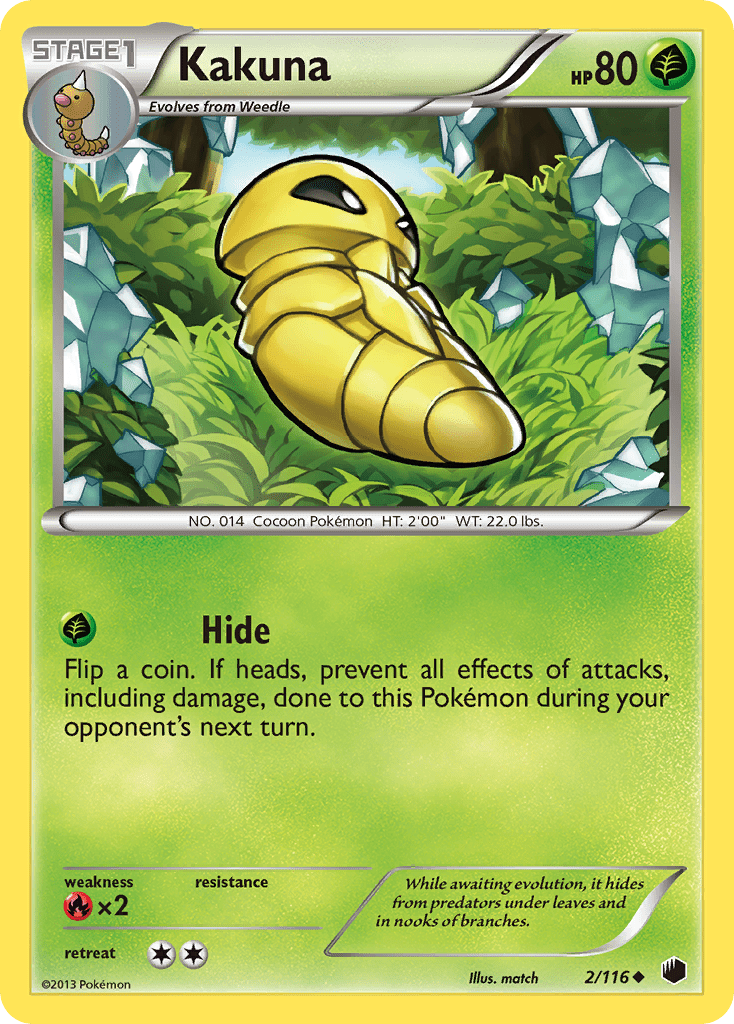 Kakuna (2/116) [Black & White: Plasma Freeze] Pokemon Single Pokémon  | Multizone: Comics And Games