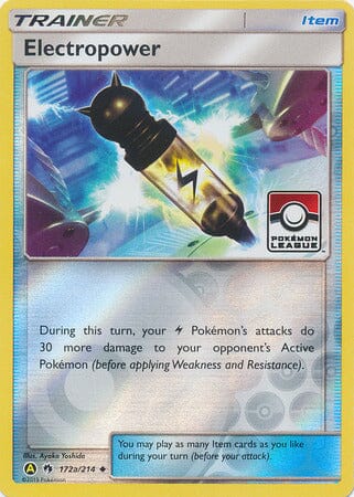 Electropower (172a/214) (League Promo) [Sun & Moon: Lost Thunder] Pokemon Single Pokémon  | Multizone: Comics And Games