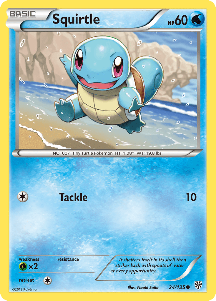 Squirtle (24/135) [Black & White: Plasma Storm] Pokemon Single Pokémon  | Multizone: Comics And Games