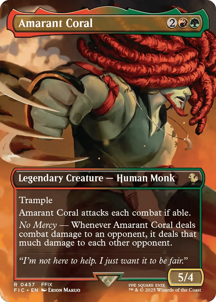 Amarant Coral (Borderless) [FINAL FANTASY Commander] MTG Single Magic: The Gathering  | Multizone: Comics And Games