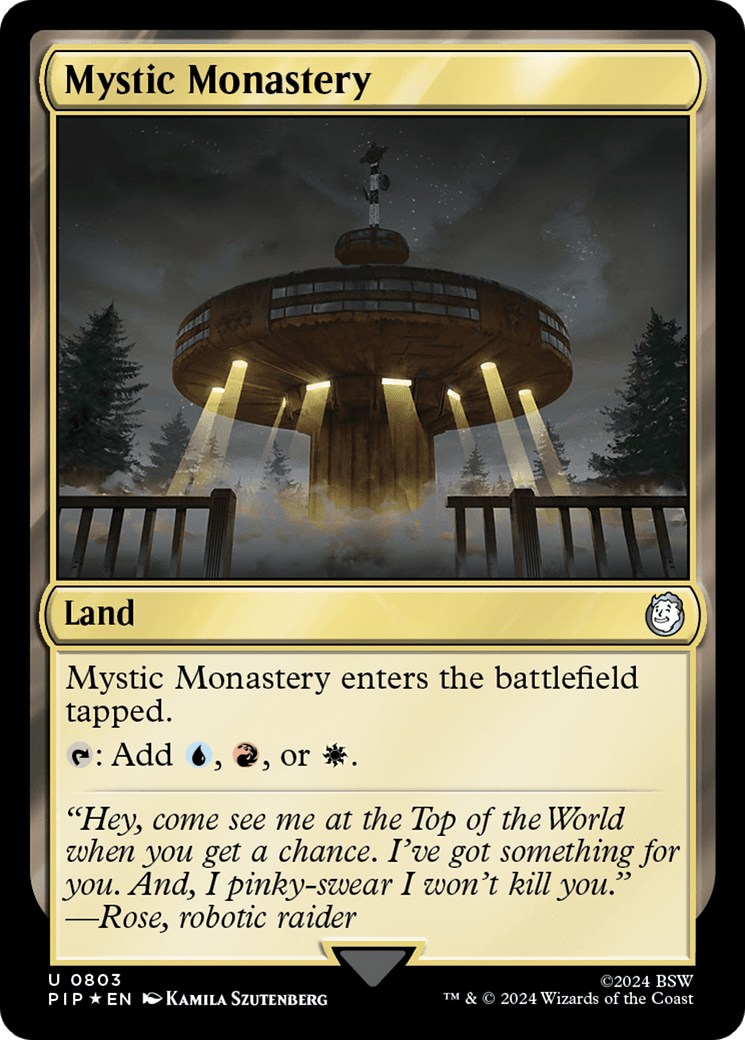 Mystic Monastery (Surge Foil) [Fallout] MTG Single Magic: The Gathering  | Multizone: Comics And Games