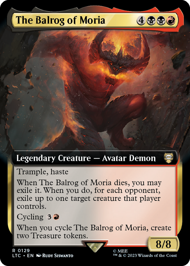 The Balrog of Moria (Extended Art) [The Lord of the Rings: Tales of Middle-Earth Commander] | Multizone: Comics And Games