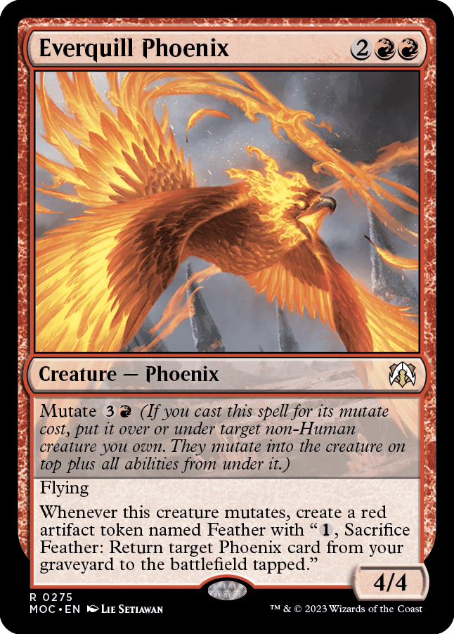 Everquill Phoenix [March of the Machine Commander] MTG Single Magic: The Gathering  | Multizone: Comics And Games