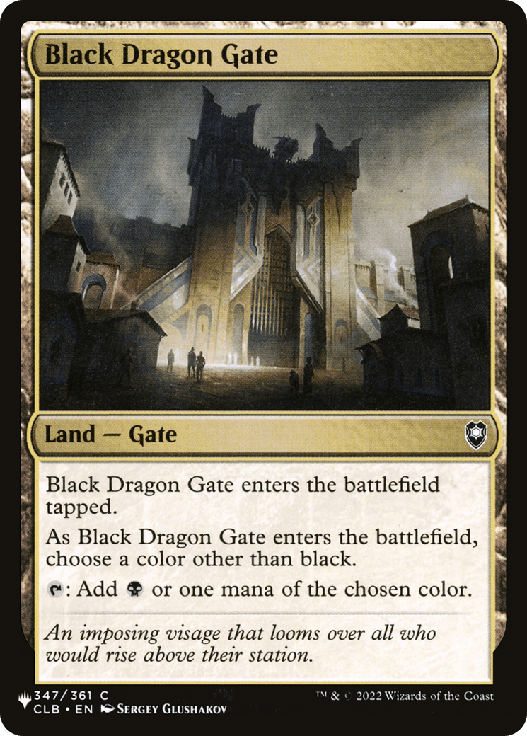 Black Dragon Gate [The List] MTG Single Magic: The Gathering  | Multizone: Comics And Games