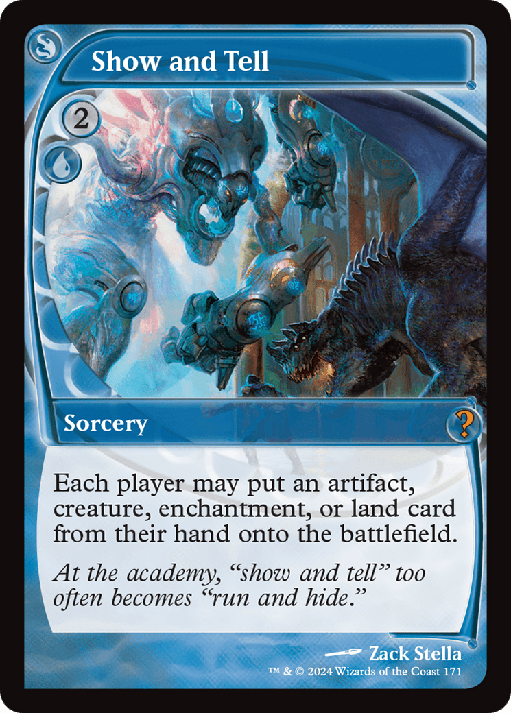 Show and Tell (Future Sight) [Mystery Booster 2] MTG Single Magic: The Gathering  | Multizone: Comics And Games
