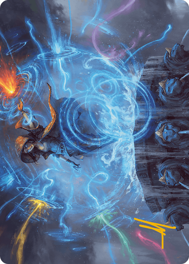 Flusterstorm Art Card (Gold-Stamped Signature) [Modern Horizons 3 Art Series] MTG Single Magic: The Gathering  | Multizone: Comics And Games