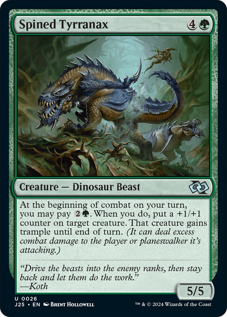 Spined Tyrranax [Foundations Jumpstart] MTG Single Magic: The Gathering  | Multizone: Comics And Games