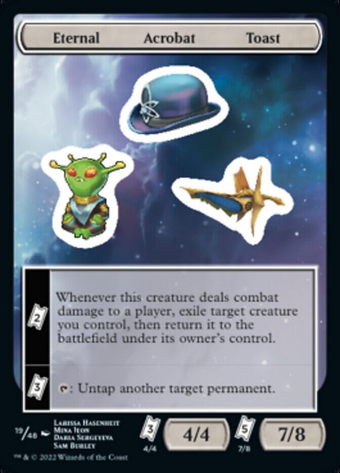 Eternal Acrobat Toast [Unfinity Stickers] MTG Single Magic: The Gathering  | Multizone: Comics And Games