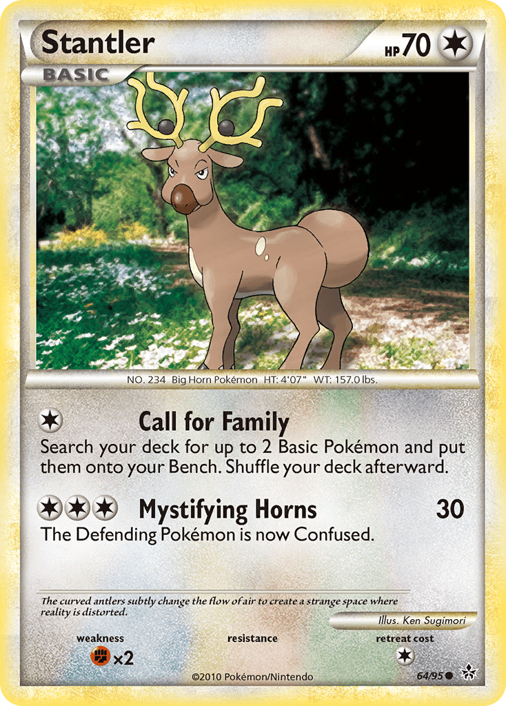 Stantler (64/95) [HeartGold & SoulSilver: Unleashed] Pokemon Single Pokémon  | Multizone: Comics And Games