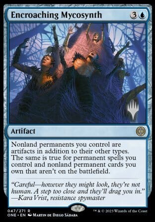 Encroaching Mycosynth (Promo Pack) [Phyrexia: All Will Be One Promos] MTG Single Magic: The Gathering  | Multizone: Comics And Games