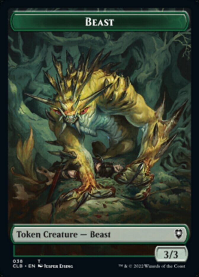 Satyr // Beast Double-Sided Token [Commander Legends: Battle for Baldur's Gate Tokens] MTG Single Magic: The Gathering  | Multizone: Comics And Games