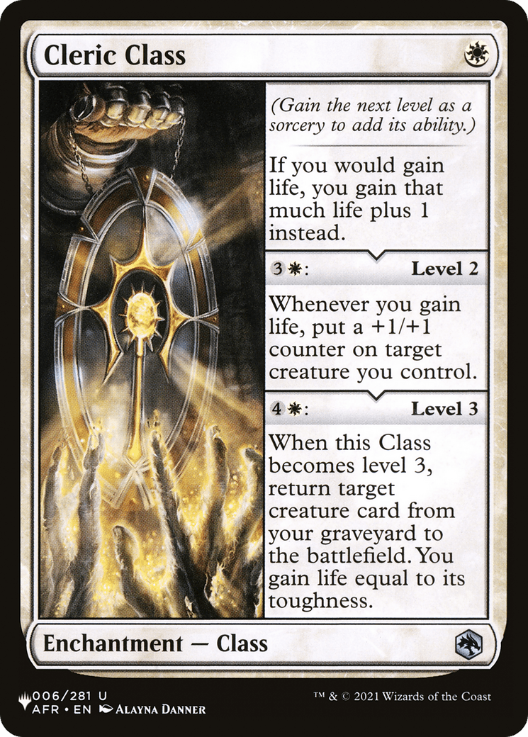 Cleric Class [The List] MTG Single Magic: The Gathering  | Multizone: Comics And Games