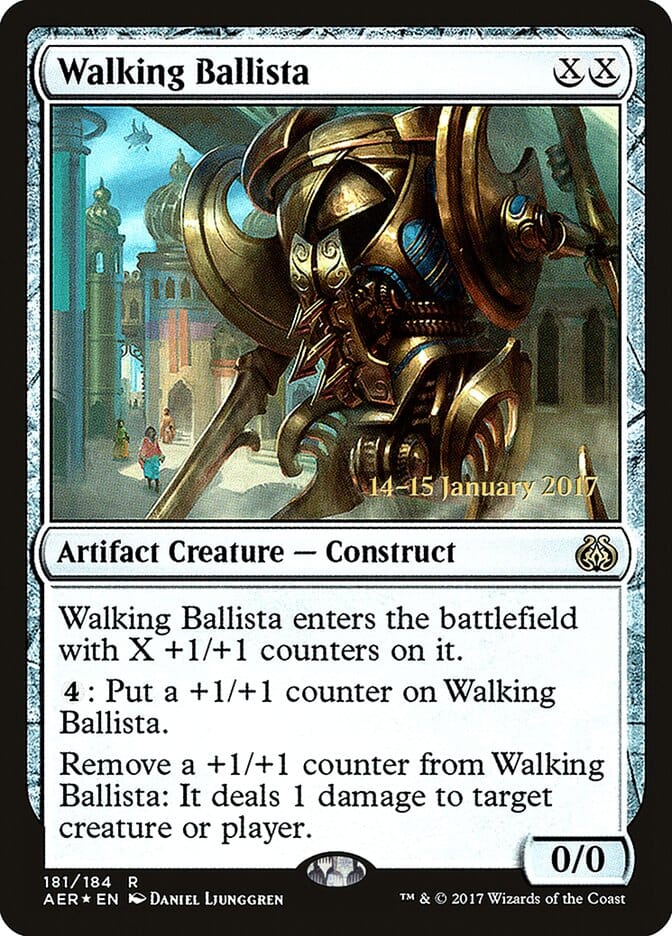 Walking Ballista [Aether Revolt Prerelease Promos] MTG Single Magic: The Gathering  | Multizone: Comics And Games