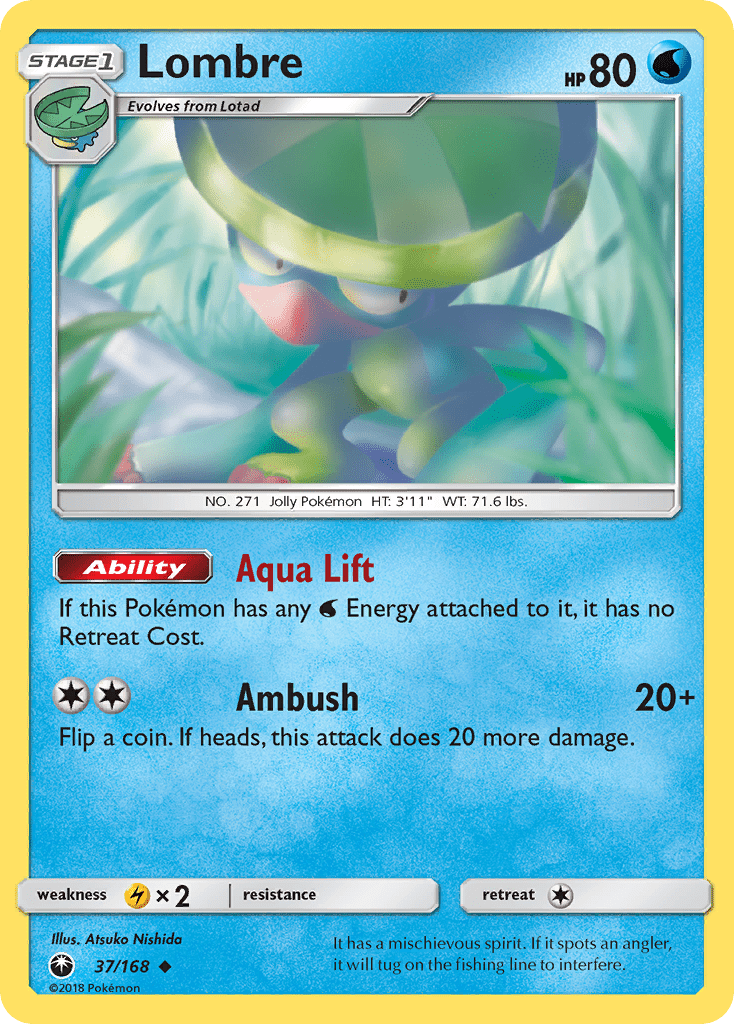 Lombre (37/168) [Sun & Moon: Celestial Storm] Pokemon Single Pokémon  | Multizone: Comics And Games