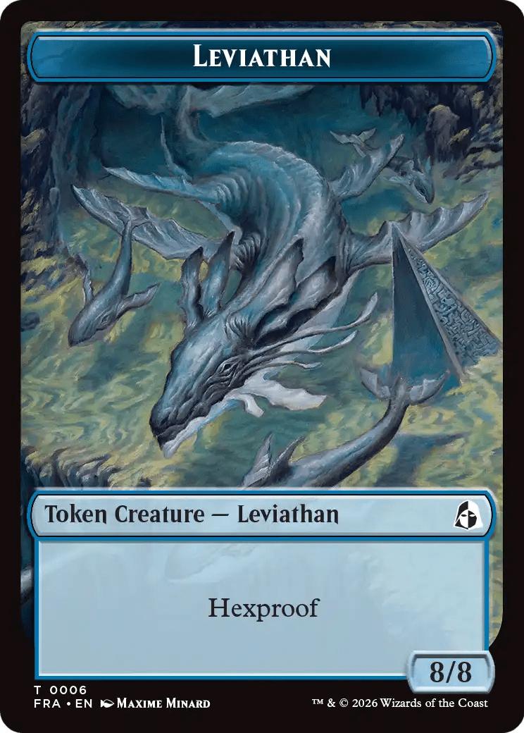 Leviathan // Beast Double-Sided Token [Reality Fracture Tokens] MTG Single Magic: The Gathering  | Multizone: Comics And Games