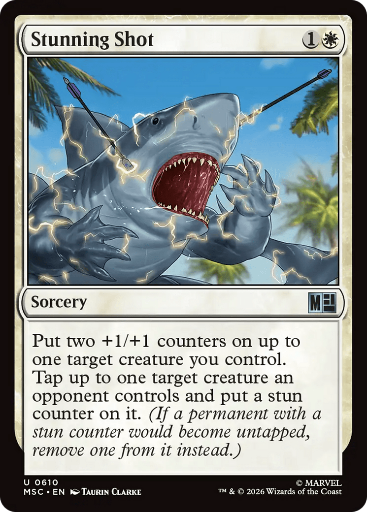 Stunning Shot [Marvel Super Heroes Commander] MTG Single Magic: The Gathering  | Multizone: Comics And Games