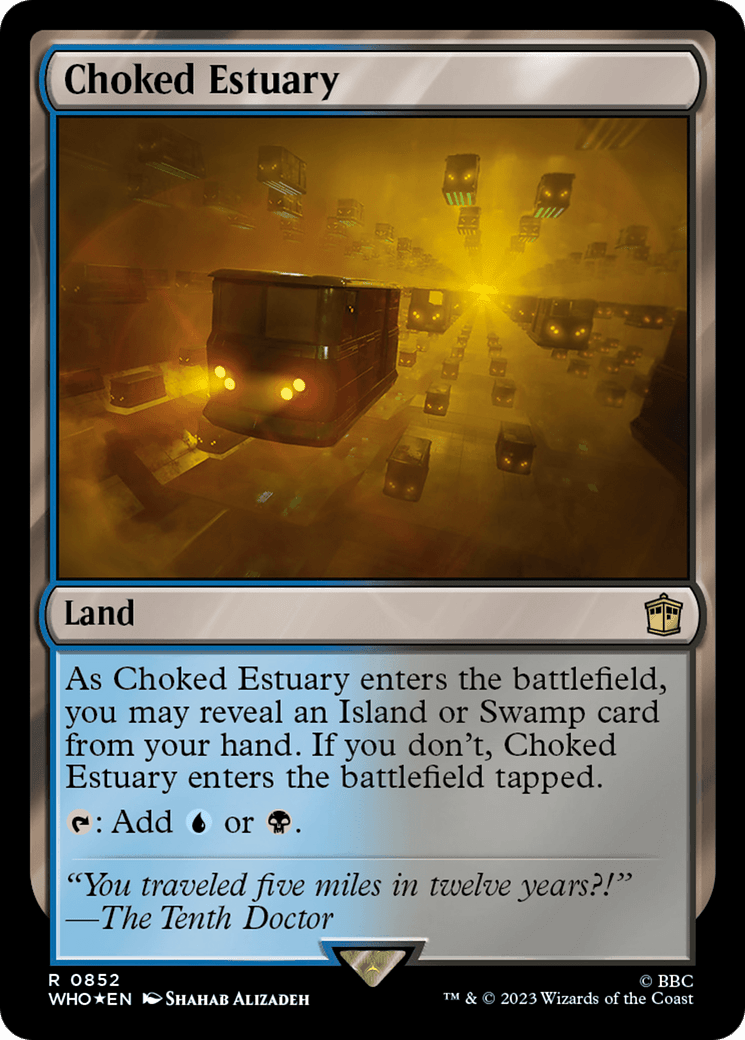 Choked Estuary (Surge Foil) [Doctor Who] MTG Single Magic: The Gathering  | Multizone: Comics And Games
