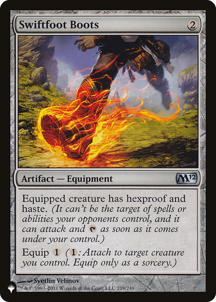 Swiftfoot Boots [Secret Lair: Angels] MTG Single Magic: The Gathering  | Multizone: Comics And Games