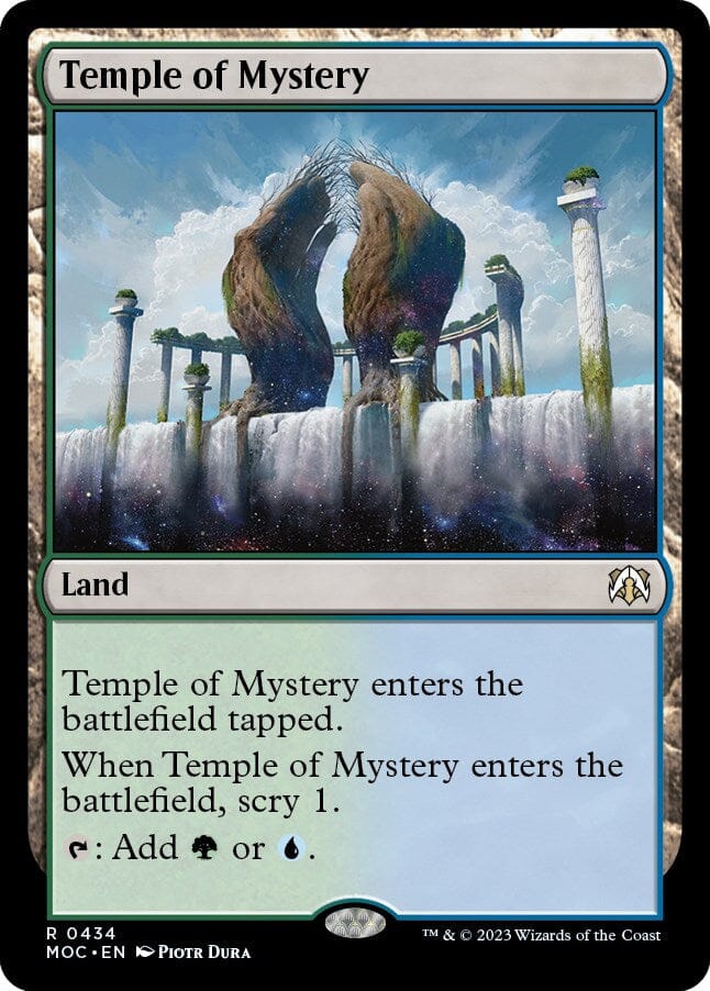 Temple of Mystery [March of the Machine Commander] MTG Single Magic: The Gathering  | Multizone: Comics And Games
