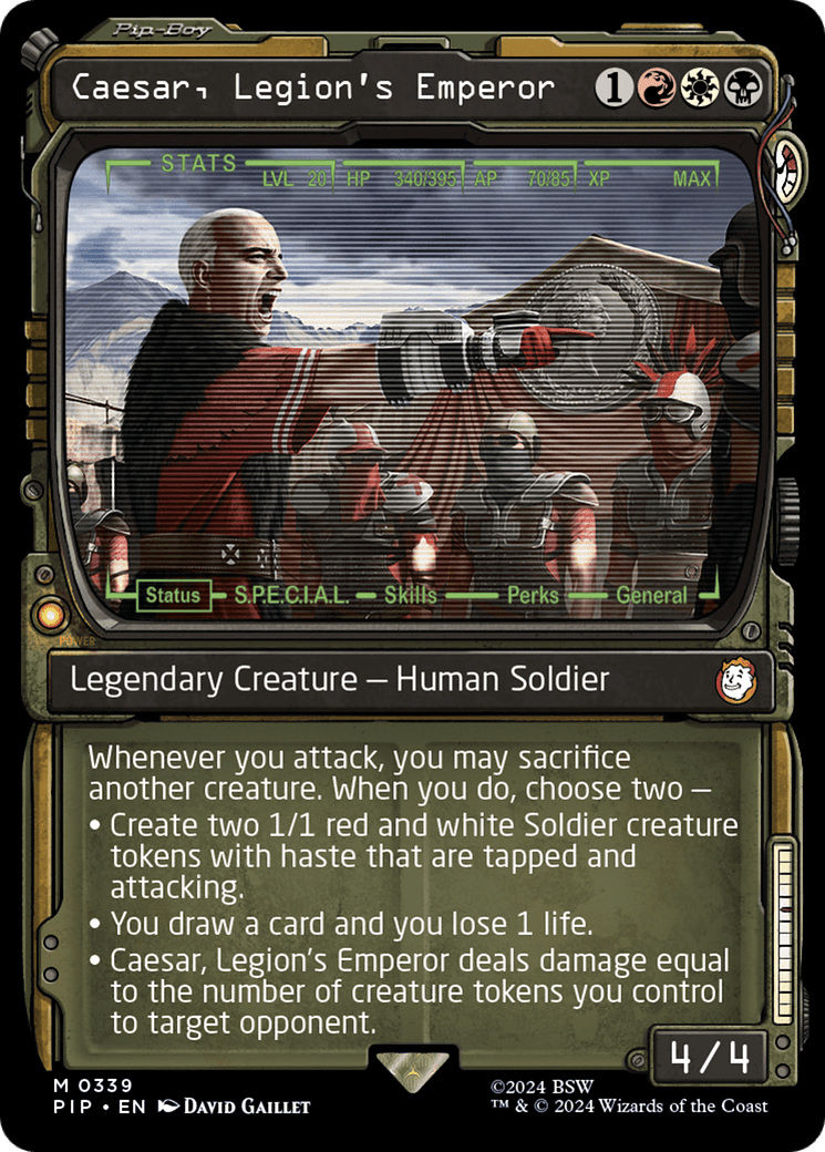 Caesar, Legion's Emperor (Showcase) [Fallout] MTG Single Magic: The Gathering  | Multizone: Comics And Games