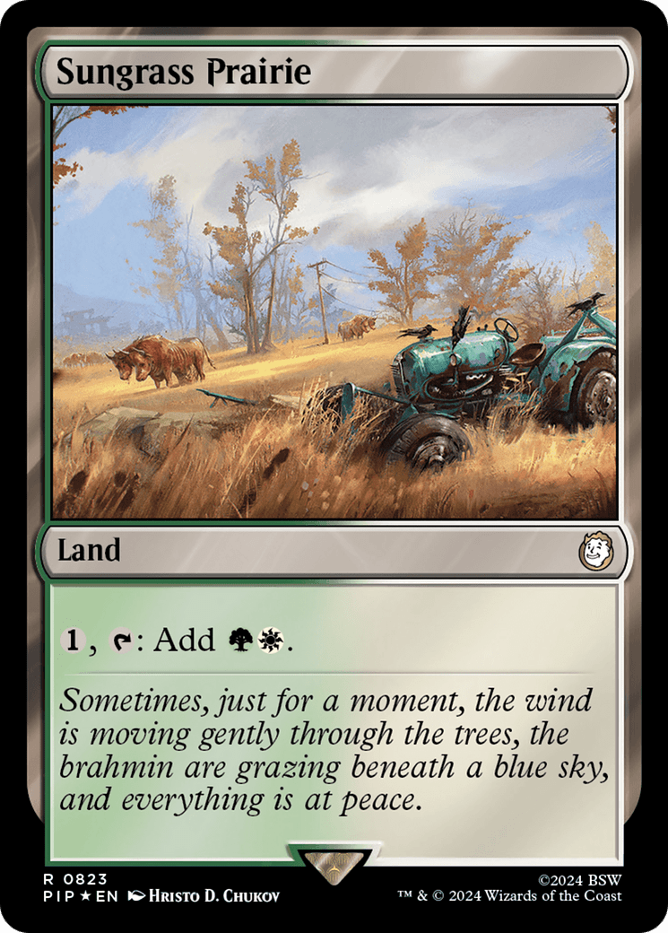 Sungrass Prairie (Surge Foil) [Fallout] MTG Single Magic: The Gathering  | Multizone: Comics And Games