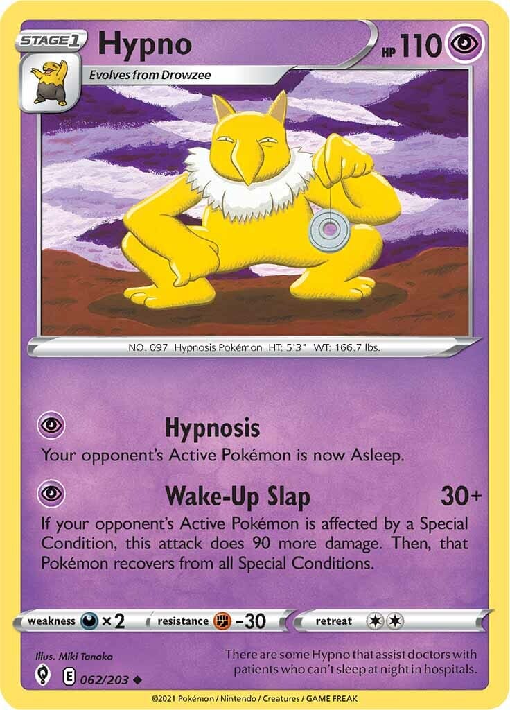 Hypno (062/203) [Sword & Shield: Evolving Skies] Pokemon Single Pokémon  | Multizone: Comics And Games