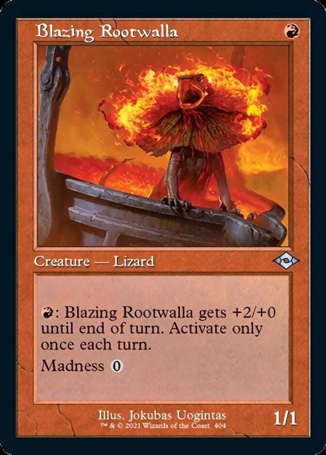 Blazing Rootwalla (Retro) [Modern Horizons 2] MTG Single Magic: The Gathering  | Multizone: Comics And Games