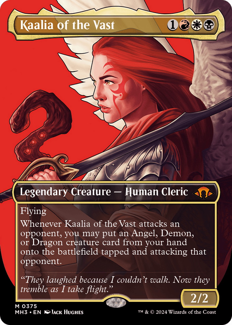 Kaalia of the Vast (Borderless) (0375) [Modern Horizons 3] MTG Single Magic: The Gathering  | Multizone: Comics And Games