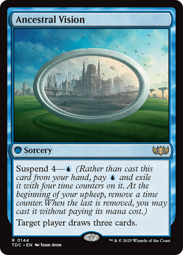 Ancestral Vision [Tarkir: Dragonstorm Commander] MTG Single Magic: The Gathering  | Multizone: Comics And Games