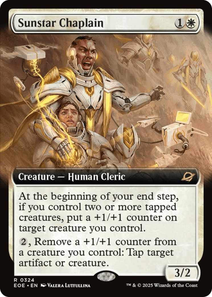 Sunstar Chaplain (Extended Art) [Edge of Eternities] MTG Single Magic: The Gathering  | Multizone: Comics And Games
