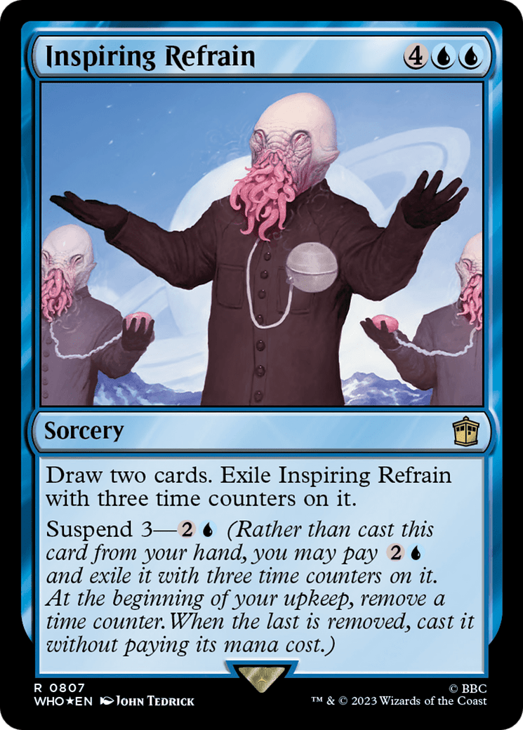 Inspiring Refrain (Surge Foil) [Doctor Who] MTG Single Magic: The Gathering  | Multizone: Comics And Games