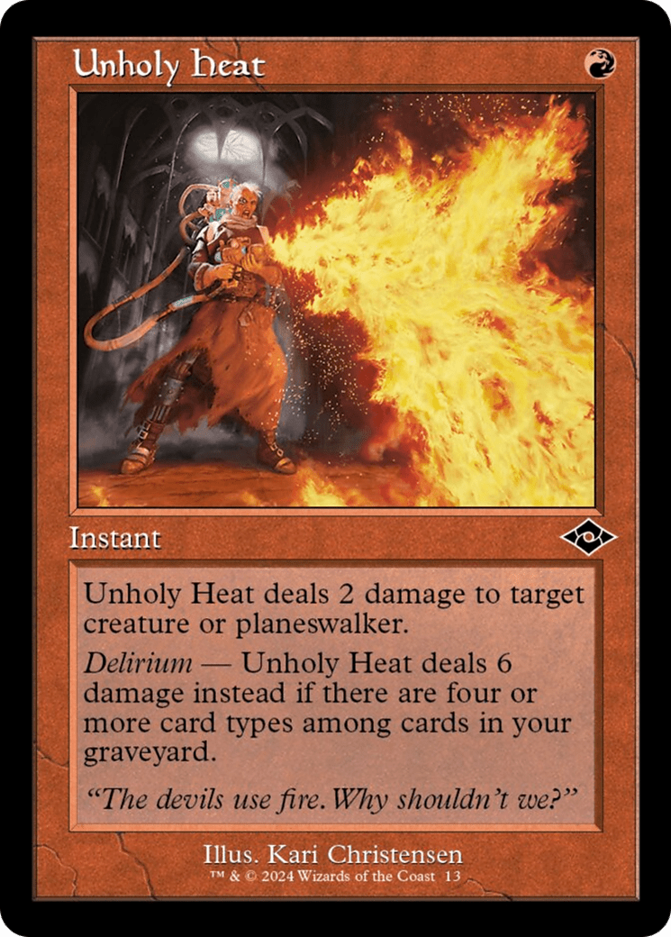 Unholy Heat (Retro) [Modern Horizons 2] MTG Single Magic: The Gathering  | Multizone: Comics And Games