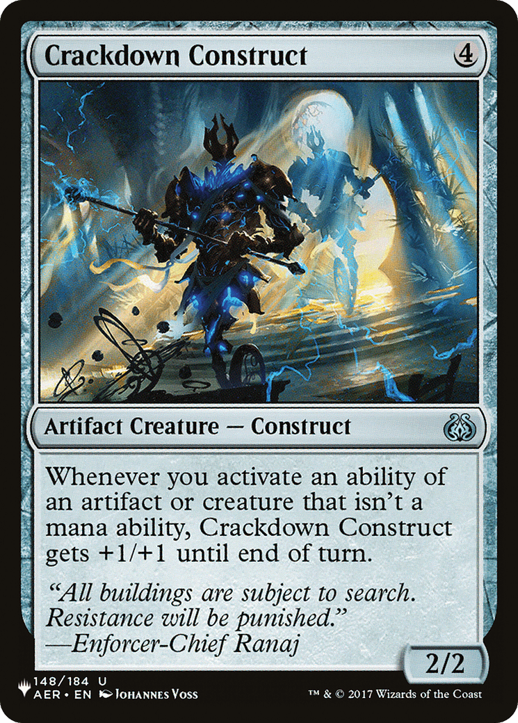 Crackdown Construct [The List] MTG Single Magic: The Gathering  | Multizone: Comics And Games